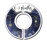 Celestial Hands Baby Clothes Size Dividers, Occult Nursery Closet Organizers, Gift for New Mom, Witch (Set of 11 (Newborn to 5T))