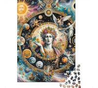 Celestial Harmony Art Print Jigsaw Puzzle for Adults, 1000 Pieces, 70x50cm/1000pcs, A Calm After-work Activity; White Cardboard for Cleaner Sorting