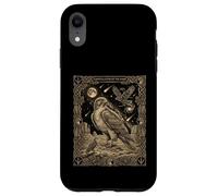 Celestial Hawk Totem Woodcut Constellation Desert Moon Case for iPhone XR