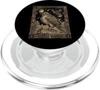 Celestial Hawk Totem Woodcut Constellation Desert Moon PopSockets PopGrip for MagSafe