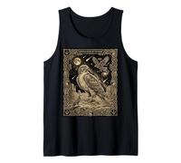 Celestial Hawk Totem Woodcut Constellation Desert Moon Tank Top