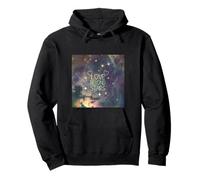 Celestial Hearts Under Starlight Galactic Love Journey Pullover Hoodie