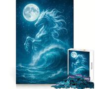 Celestial Horse Rising from The Ocean Jigsaw Puzzle 1000 Piece for Teenagers Thought Skill Leisure Escape Flawless Fit size 50x75cm
