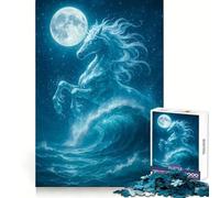 Celestial Horse Rising from The Ocean Jigsaw Puzzles for Adults 1000 Piece Memory Boost Peaceful Hobby Festive Present size 38x26cm