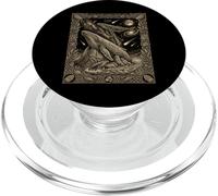 Celestial Humpback Whale Totem Woodcut Engraving Cetus Const PopSockets PopGrip for MagSafe