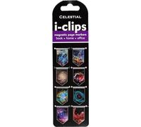 Celestial i-Clips Magnetic Page Markers (Set of 8 Magnetic Bookmarks)