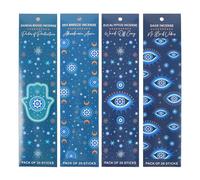 Celestial Incense Stick Gift Set | Set of 4 Packs | All Seeing Eye & Hamsa Design | Calming Scents | Spiritual Gift Set