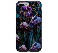 Celestial Iris Floral Art Nouveau Gothic Purple Garden Bloom Case for iPhone 7 Plus/8 Plus