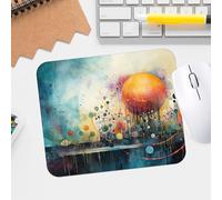 Celestial Kaleidoscope Premium Textured Mouse Pad Waterproof Washable Non-Slip Desk Pad for Gaming and Office, Durable Design with Stitched Edge