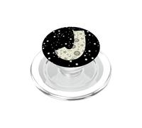 Celestial Letter J Sun Moon Vintage Alphabet PopSockets PopGrip for MagSafe