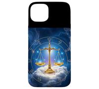 Celestial Libra Scales in a Starry Cosmic Realm Case for iPhone 15 Plus