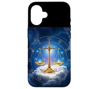 Celestial Libra Scales in a Starry Cosmic Realm Case for iPhone 16