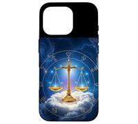 Celestial Libra Scales in a Starry Cosmic Realm Case for iPhone 16 Pro