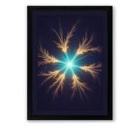 Celestial Light Burst Modern Framed Wall Art Print A3 (42×29.7cm) Black, Wall Decor for Living Room, Bedroom, Office & Home, Ready to Hang, Art Gift