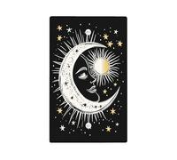 Celestial Light Switch Cover Plates/Outlet Covers, Black Moon and Sun Design for Home Decor, Thermoplastic Wall Plates, Standard Size Blank Cover Plate