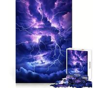 Celestial Lightning Fury 1000-piece Puzzle for Adults Intellectual Fun Peaceful Recreation Fine Cut Creative Gift size 38x52cm