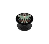 Celestial Luna Moth Moon Sun Stars Botanical PopSockets Adhesive PopGrip