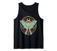 Celestial Luna Moth Moon Sun Stars Botanical Tank Top