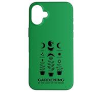 Celestial Lunar Gardening Moon Phase Plant Case for iPhone 16 Plus