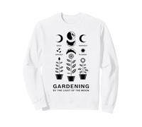 Celestial Lunar Gardening Moon Phase Plant Sweatshirt
