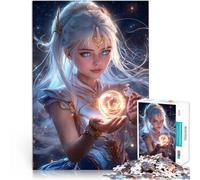Celestial Maiden with OrbJigsaw Puzzles for Adults 1000 Pieces Hand speed competition is ideal as a gift for the whole family 38x26cm