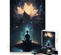 Celestial Meditative State Jigsaw Puzzle for Teenagers 1000 Pieces Improve Memory Pleasant Downtime Laser Cut Bday Surprise size 38x26cm