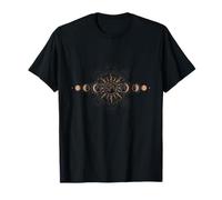 Celestial Moon And Sun Spiritual Moon Phase T-Shirt