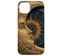 Celestial Moon Face Sun Art Mystic Case for iPhone 14 Plus