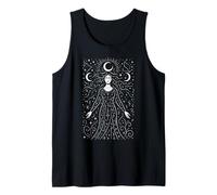 Celestial Moon Goddess Mystic Constellation Cosmic Art Tank Top