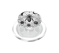 Celestial Moon Magic Bee Art Sun, Moon And Cloud Dial Art PopSockets PopGrip for MagSafe