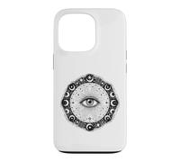 Celestial Moon Magic Eye Art Sun, Moon And Cloud Dial Art Case for iPhone 13 Pro