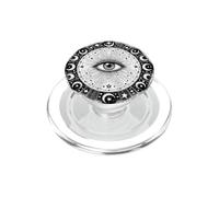 Celestial Moon Magic Eye Art Sun, Moon And Cloud Dial Art PopSockets PopGrip for MagSafe