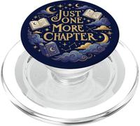 Celestial Moon Stars Navy Bookish Just One More Chapter Book PopSockets PopGrip for MagSafe