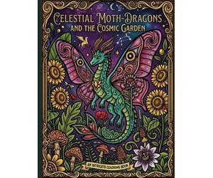 Celestial Moth-dragon And The Cosmic Garden: An Intricate Coloring Book of fantasy and wonder
