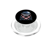 Celestial Moth in Moonlit Flower Garden PopSockets PopGrip for MagSafe