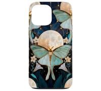 Celestial Moth Moon Floral Art Nouveau Gothic Aesthetic Iris Case for iPhone 13 Pro Max