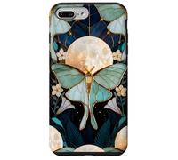 Celestial Moth Moon Floral Art Nouveau Gothic Aesthetic Iris Case for iPhone 7 Plus/8 Plus