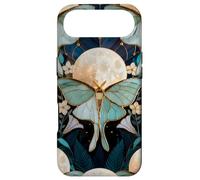 Celestial Moth Moon Floral Art Nouveau Gothic Aesthetic Iris Case for iPhone Air