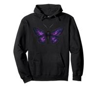 Celestial Moth Mystic Stargazer Galaxy Pullover Hoodie