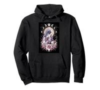 Celestial Motherhood Lunar Cycle Flower Bloom Pullover Hoodie