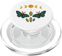 Celestial Moths & Moon Phases - Mystical Cosmic PopSockets PopGrip for MagSafe