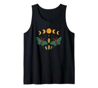 Celestial Moths & Moon Phases - Mystical Cosmic Tank Top
