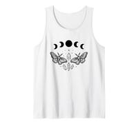 Celestial Moths & Moon Phases - Mystical Cosmic Tank Top
