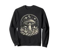 Celestial Mushroom Moon Planet Witchy Fungi Forest Sweatshirt