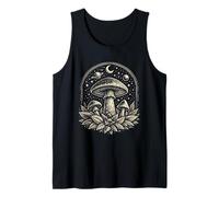 Celestial Mushroom Moon Planet Witchy Fungi Forest Tank Top