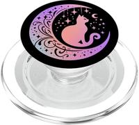 Celestial Mystical Ethereal Cat Fantasy Divine Stars Zodiac PopSockets PopGrip for MagSafe