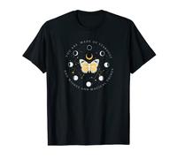 Celestial Mystical Luna Butterfly Moon Magic Spiritual Women T-Shirt