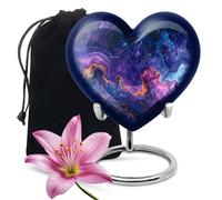 Celestial Nebula Decorative Urn, Urn for Ashes for Women, Heart Urns for Human Ashes, Cremation Urns for Human Ashes, Urn for Ashes Adult Male, Large Urns for Human Ashes Adult (Size - 8 Inch)
