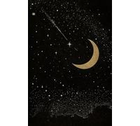 Celestial Night Sky Notebook - Vintage Star & Moon Design | Large 12.52 x 9.25 Inch Journal | Aesthetic Cosmic Sketchbook for Writing, Drawing & Dreams