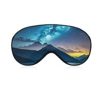 Celestial Night Sky Sleep Mask for Women Men, Soft Eye Mask with Adjustable Strap for Sleeping, Light Blocking Travel Blindfold for Nap Comfortable Eye Cover for Home Office